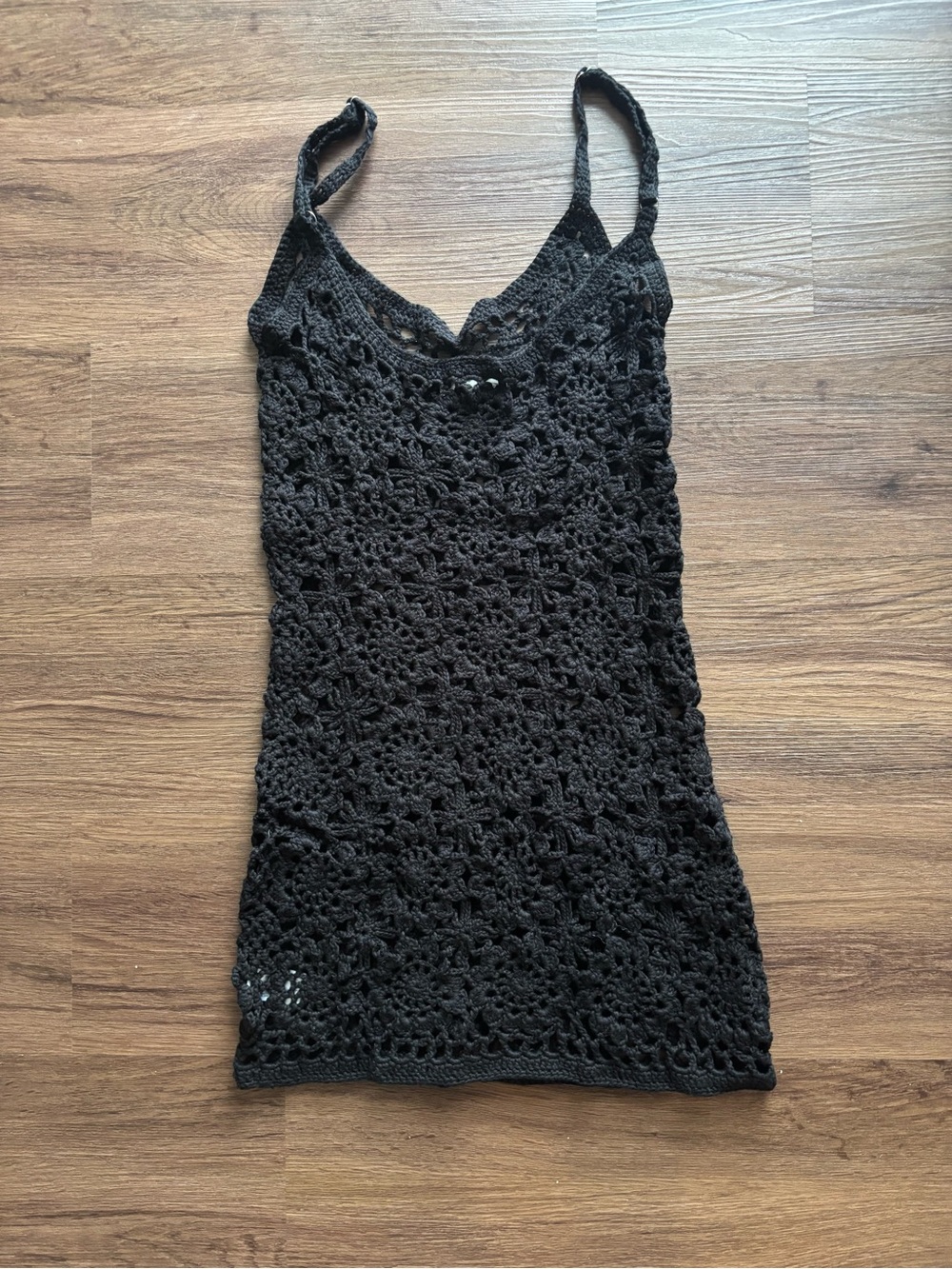 Frankie’s Bikinis Sunshine Crochet Mini Dress - Picture 3 of 5